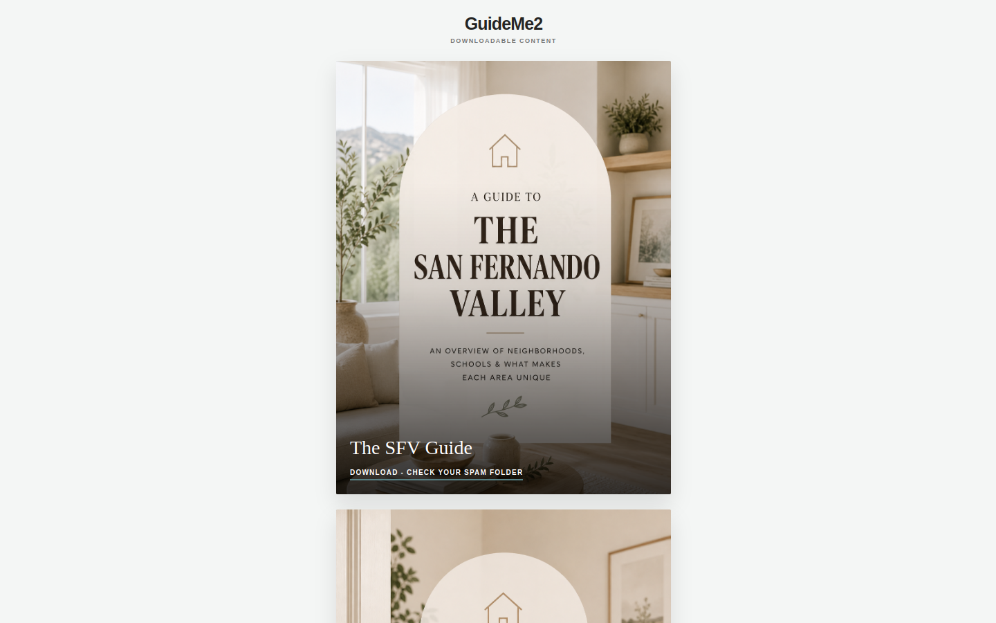 GuideMe2 website preview